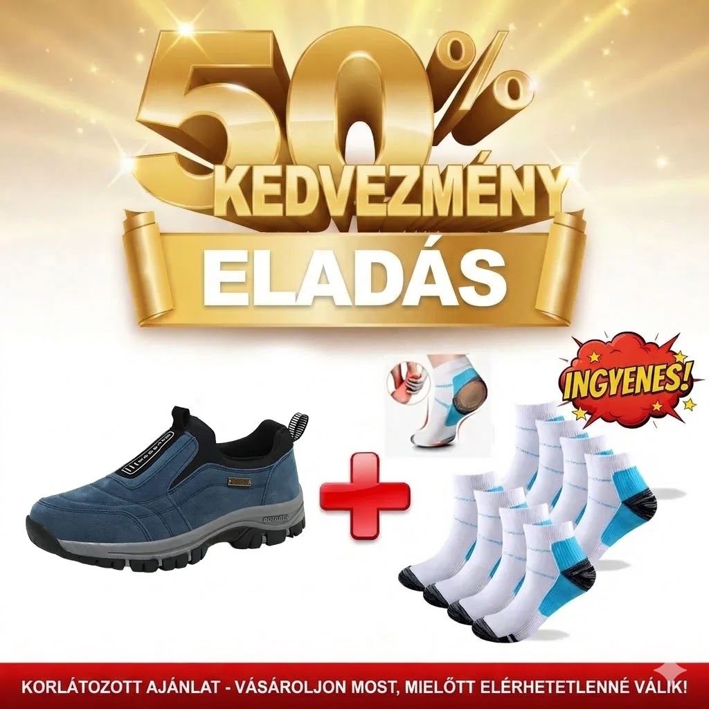 🎁Utolsó nap, hogy kihasználd az 50% kedvezményt, ne maradj le róla! ⏰Lábfájdalmak és gyulladáscsökkentő hatások – Vízálló és csúszásmentes ortopéd cipők🔴